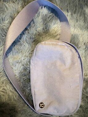Light purple lululemon belt bag